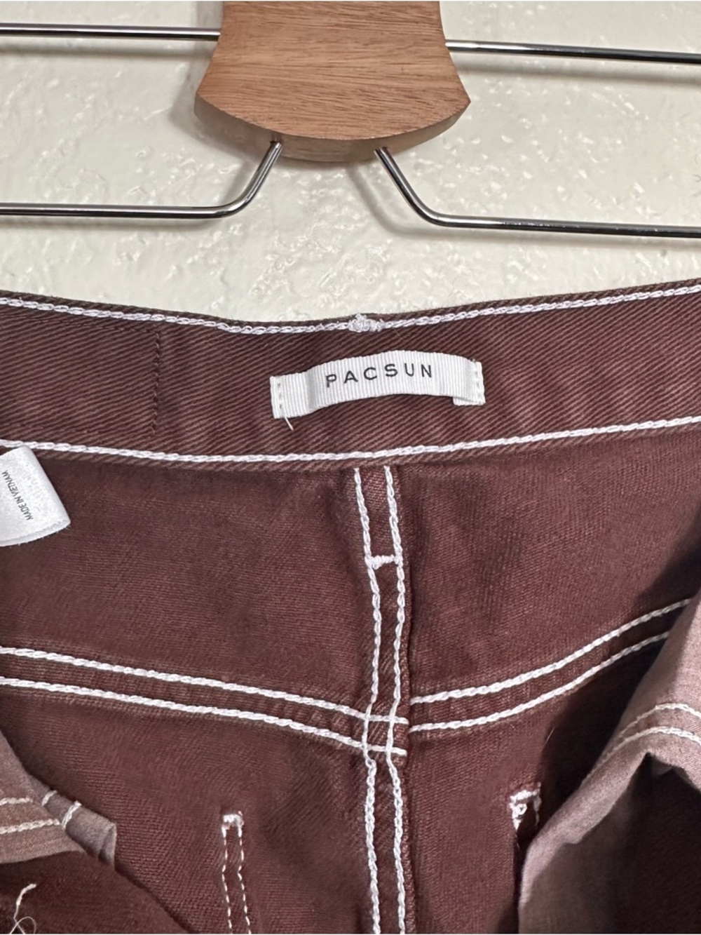 Pacsun Brown Dad Jeans Straight Leg Size 25 - Picture 7 of 9